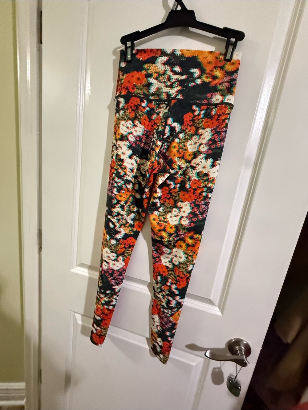 Women Floral Print Leggings - Orange Multicolor